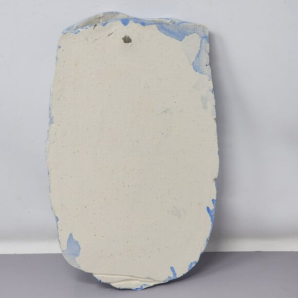 Vintage Hand Made Blue Leaf & Fern Wall Hanging Art Piece Ceramic - Picture 2 of 9